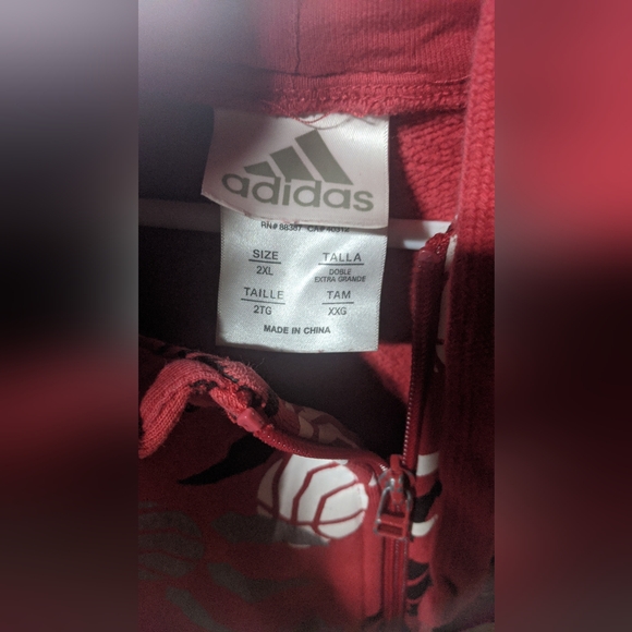 2XL, Used Toronto Raptors zip-up hoodie sweater - Picture 2 of 2